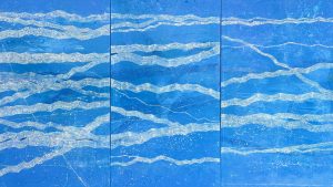 Annette-Selle_blue-memories_02, 140x240cm, 2023