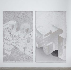 Gabi Schillig / Soft House / Soft Landscape / Jacquard fabric / tapestry