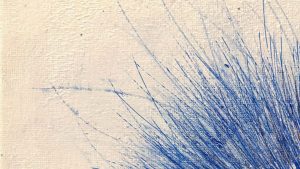 Annette-Selle_Ich-Sehe-Dich-02_2025_Tusche-Acryl-Leinwand_25x25cm_DETAIL2