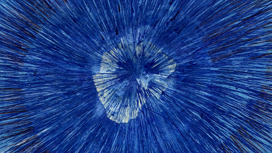 Annette-Selle_Ich-Sehe-Dich-03_2025_Tusche-Acryl-Leinwand_25x25cm_DETAIL1