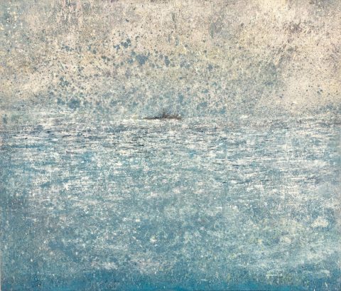 Annette-Selle_Silbermeer_2025_Oel_Leinwand_120x140cm