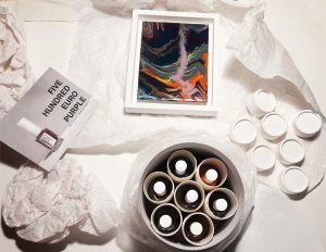Janine Mackenroth THE EURO COLLECTION (2022–2025) Collector's Box of 7 shades and a painting