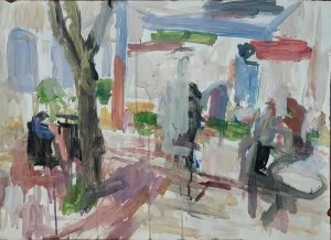 Wilfried-Habrich_Vom Maler verhinderte Dreiecksbeziehung_59x42cm_2025